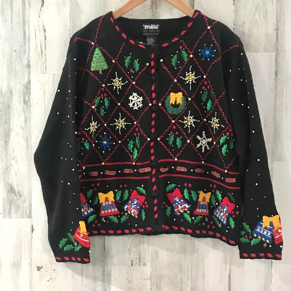DESIGNER ORIGINALS Jingle Bells Christmas Sweater